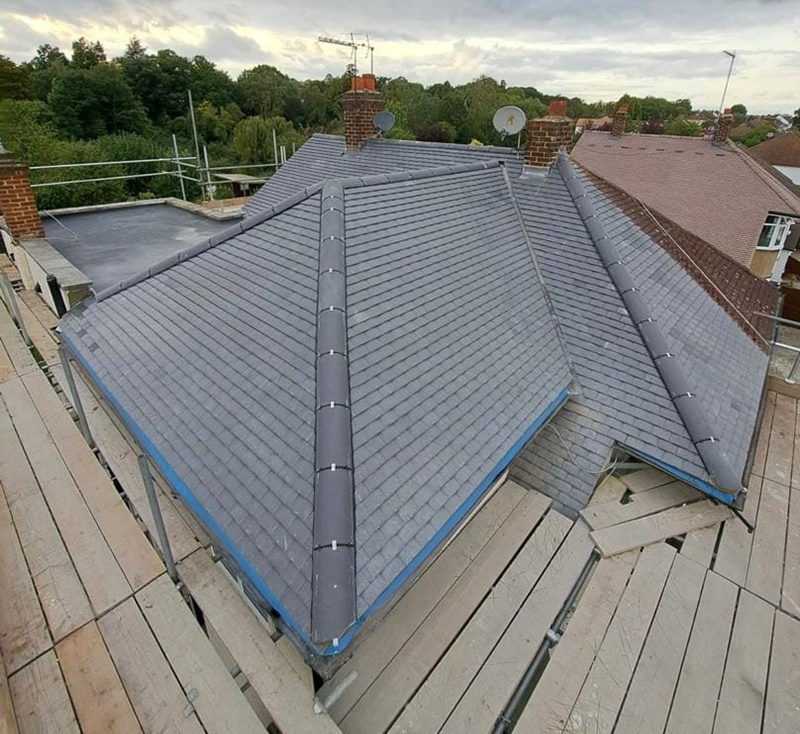 New tiled roof installed by R Taylor Roofing Ltd