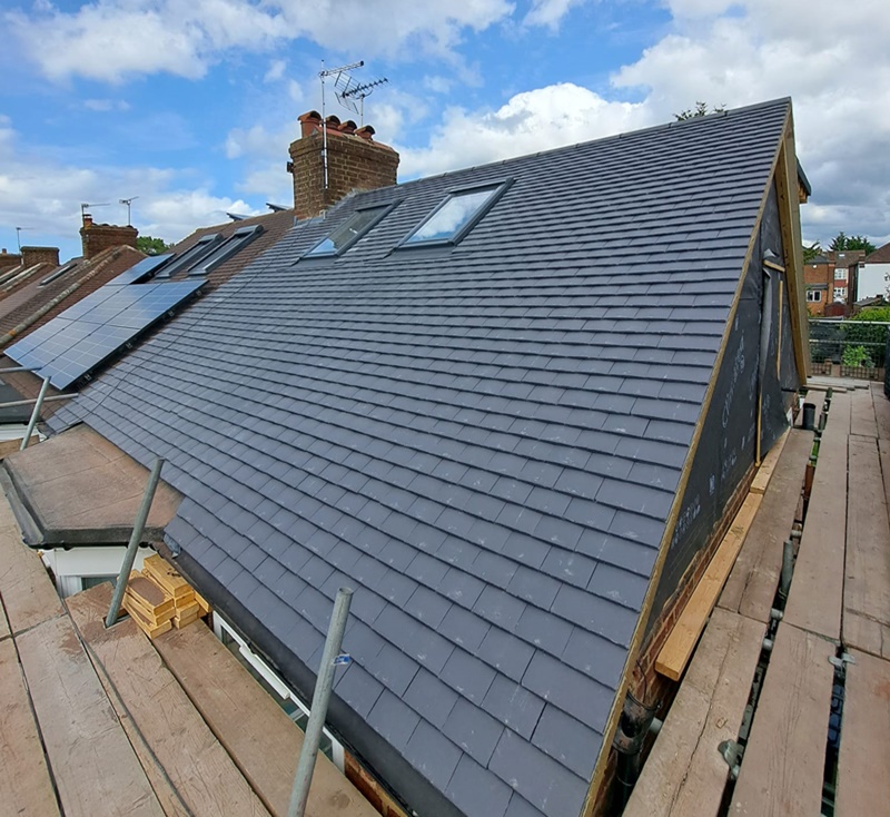 New roof installed with VELUX windows