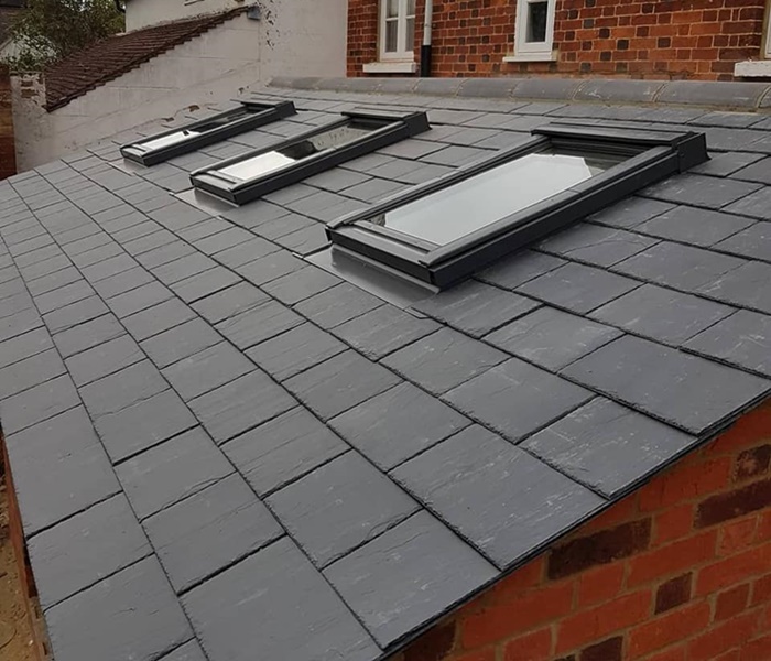 New roof installed with VELUX windows