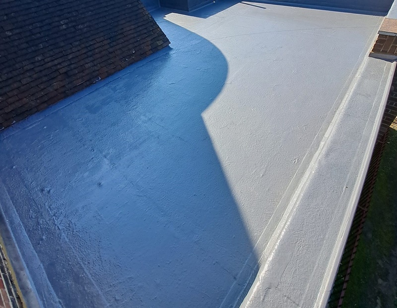 Fibreglass roof installed by R Taylor Roofing